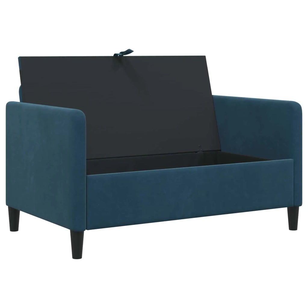 Divano con Storage Blu 122 x 78 x 87 cm Poliestere 42036914