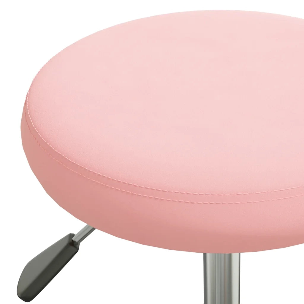 Sgabello da Massaggio in Velluto Rosa CFW8719543
