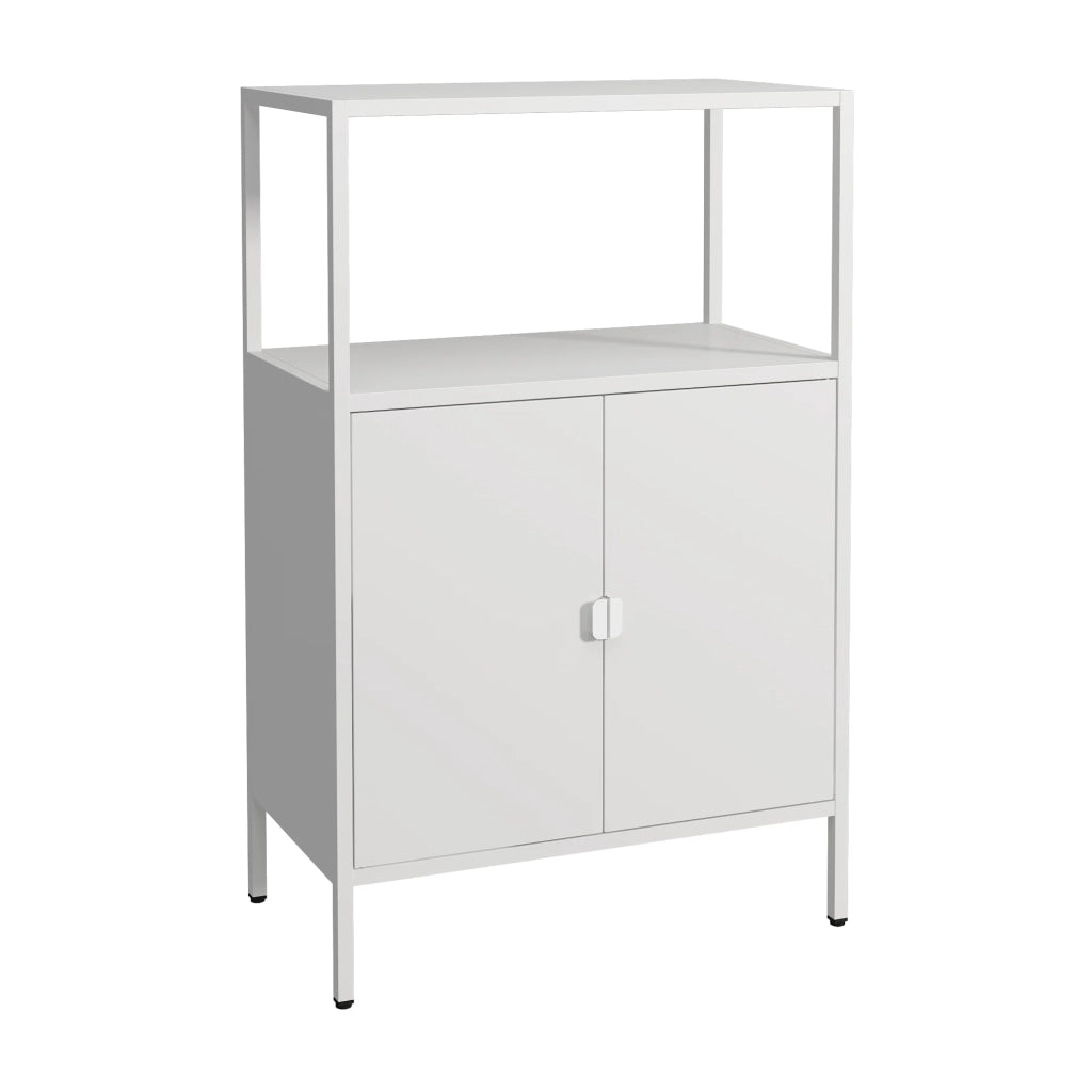 Armadio da ufficio armadietto da ufficio mobiletto portaoggetti per soggiorno ufficio camera da letto officina acciaio 110 x 70 x 40 cm grigio chiaro 03_0006317