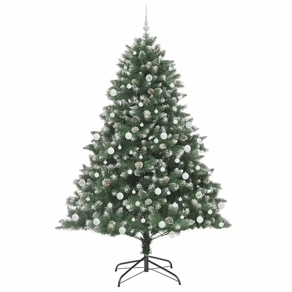 Albero di Natale artificiale con 300 LED Verde 210 cm 3395248
