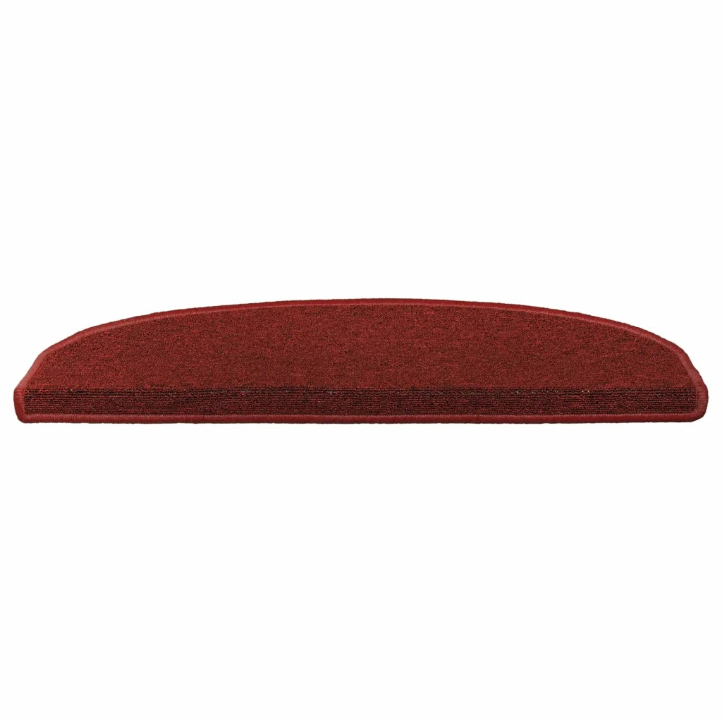 Tappetini per scale autoadesivi 15 pz | Gradini per Scale Rosso Bordeaux