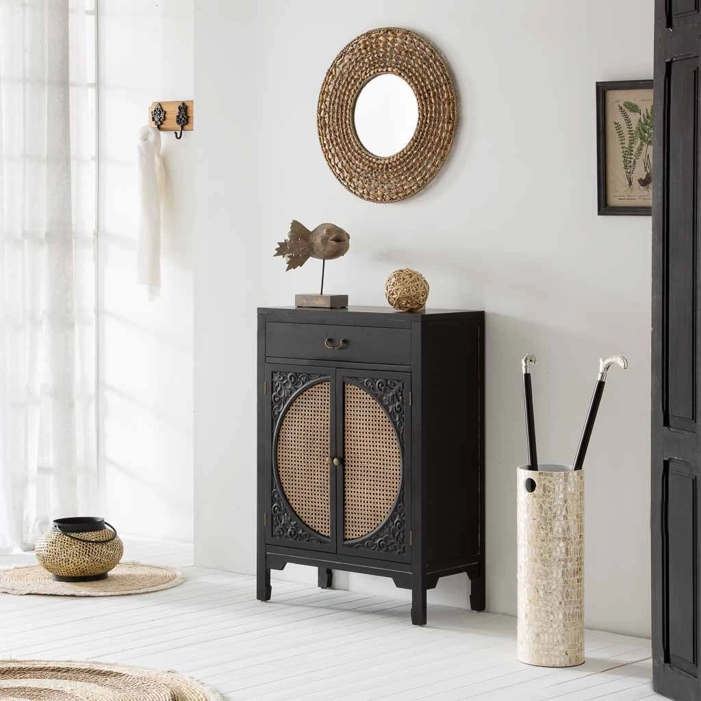 Palla decorativa in vimini ramato d24