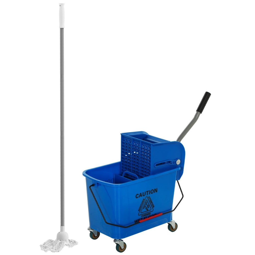 Secchio con scolapanni e pannello separatore ¨C Minimal ¨C 45x26,5x70 cm Blu
