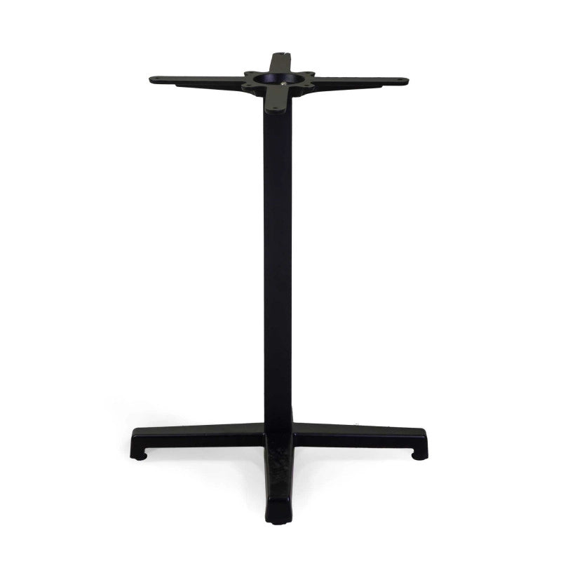 Base Tavolo Acciaio Peter Top Ghisa Nero Cm 55x55h73