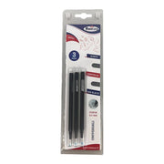REFIL 3 PZ PENNA CANCELLABILE UNIVERSALE INCHIOSTRO NERO  PUNTA 0,7 MM