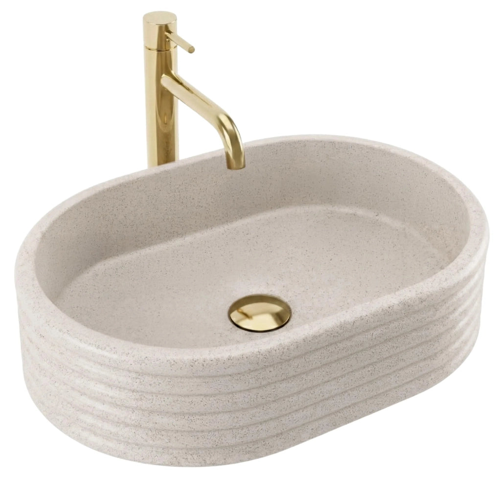 Lavabo Da Appoggio Rea Nicoletta Beige