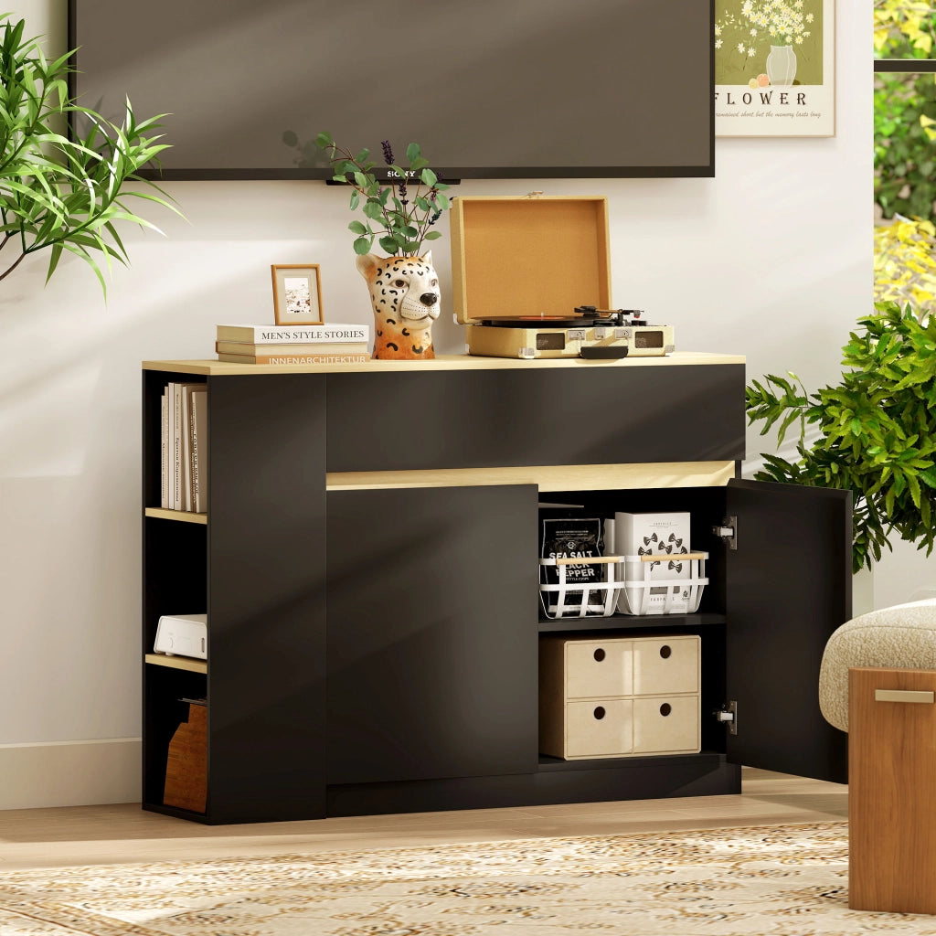 Armadio da Cucina ¨C Minimal ¨C Nero 110x29,5x82 cm