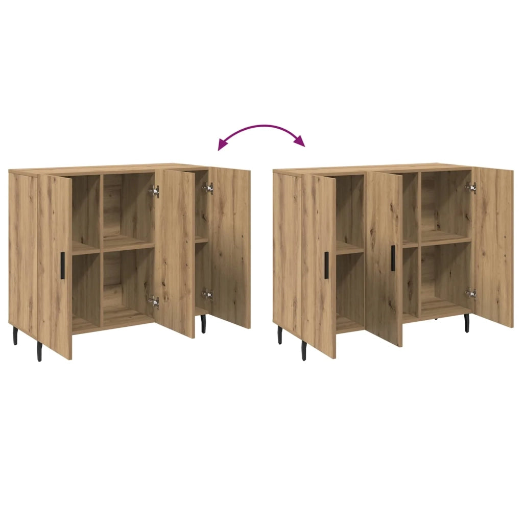Credenza Rovere artigianale 90 x 34 x 80 cm Legno multistrato 879587