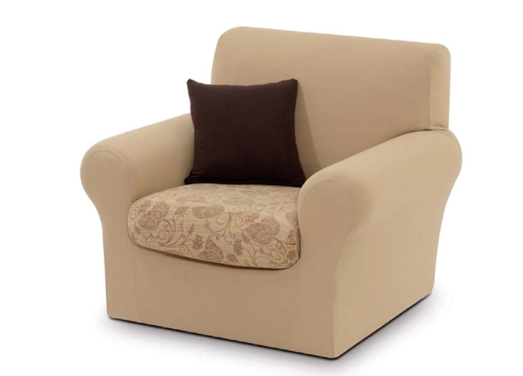 Copridivano Sofa Cover In Tinta Unita - Poltrona - Arancio 120