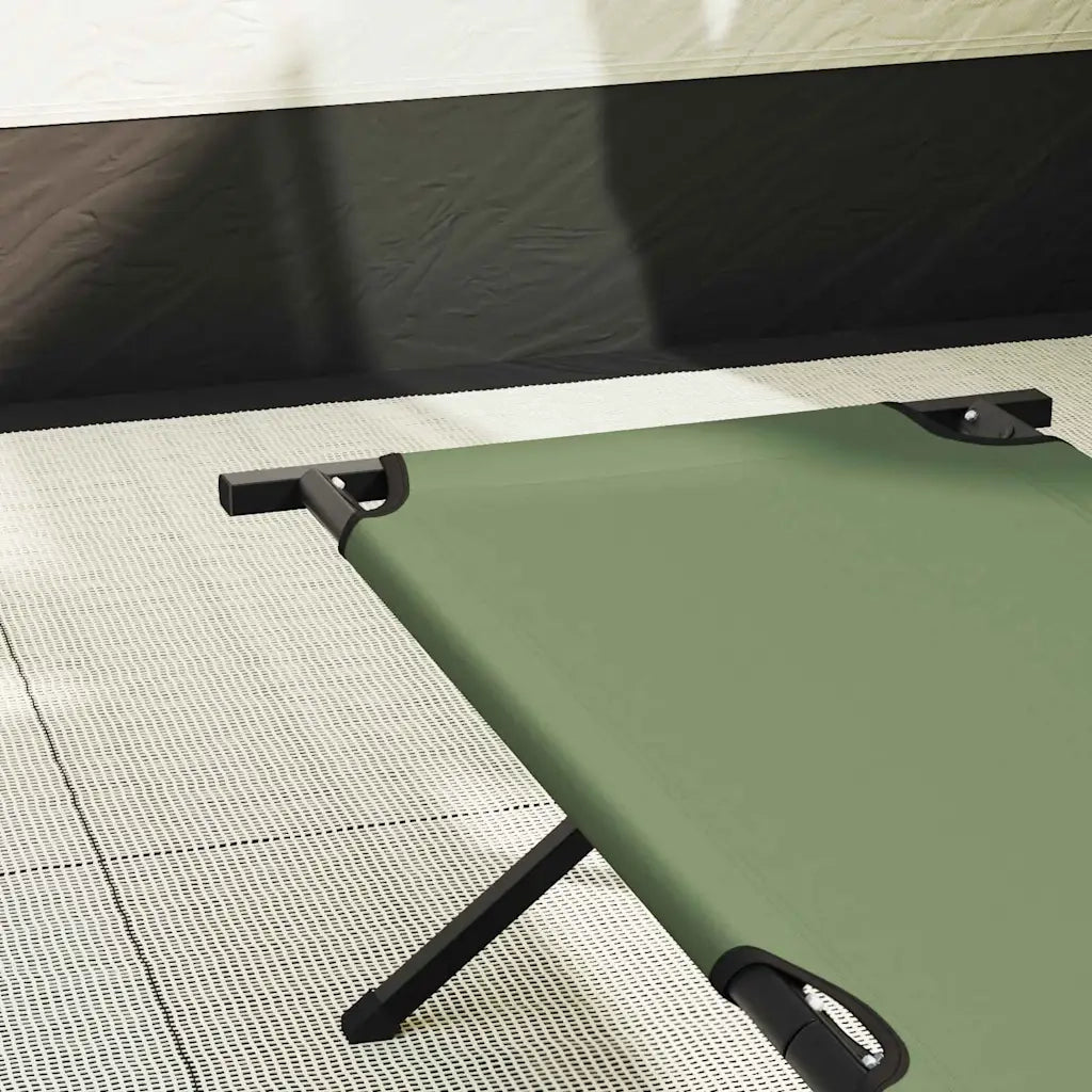 Letto da campeggio pieghevole Verde 210 x 80 x 46 cm 42003190