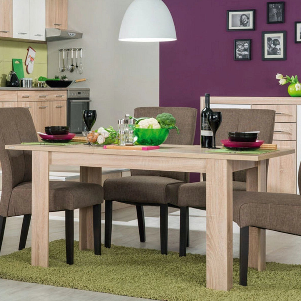 Uscio, Tavolo Fisso 6 Posti, 120x80x74.5h cm Marrone Rovere