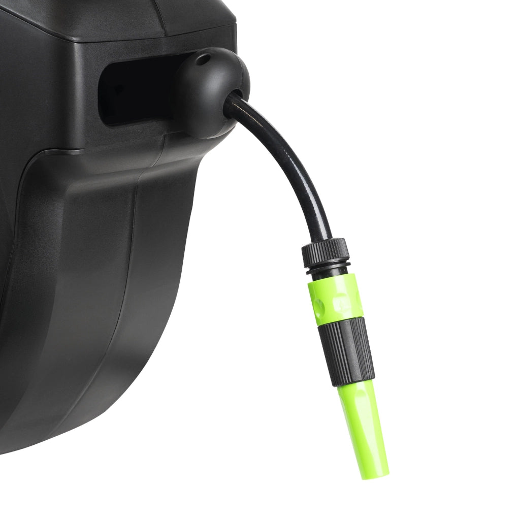 Avvolgitubo Automatico Acqua Giardino Girevole Autoavvolgente con pompa da 15 mt