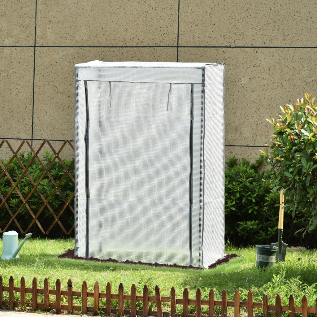 Serra da giardino e balcone ¨C zephmum ¨C bianco 100x50x150 cm