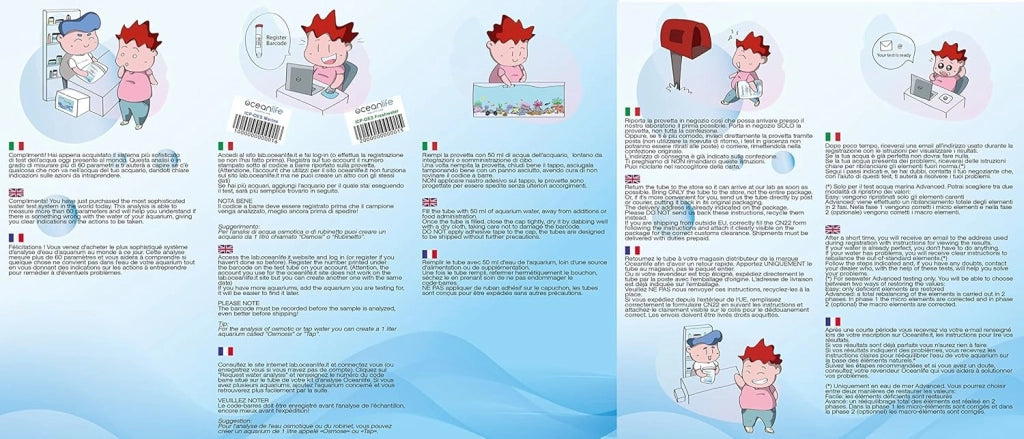 OceanLife Aquatic Lab Test ICP Freshwater 59 elementi - Test di Laboratorio per Acqua dolce