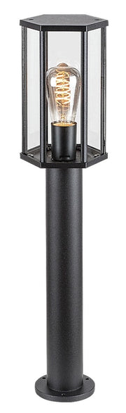 Lampione da giardino Dubrovnik E27 nero opaco IP44