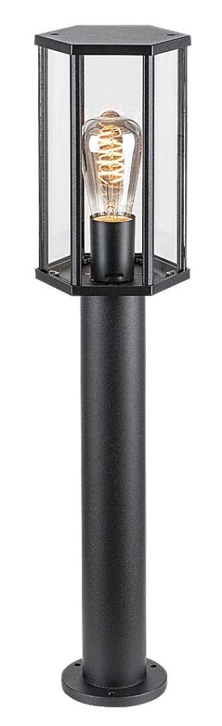 Lampione da giardino Dubrovnik E27 nero opaco IP44
