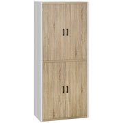 Armadio Cucina con 4 Porte e Ripiani Regolabili ¨C Minimal ¨C Legno MDF 80x40x182 cm