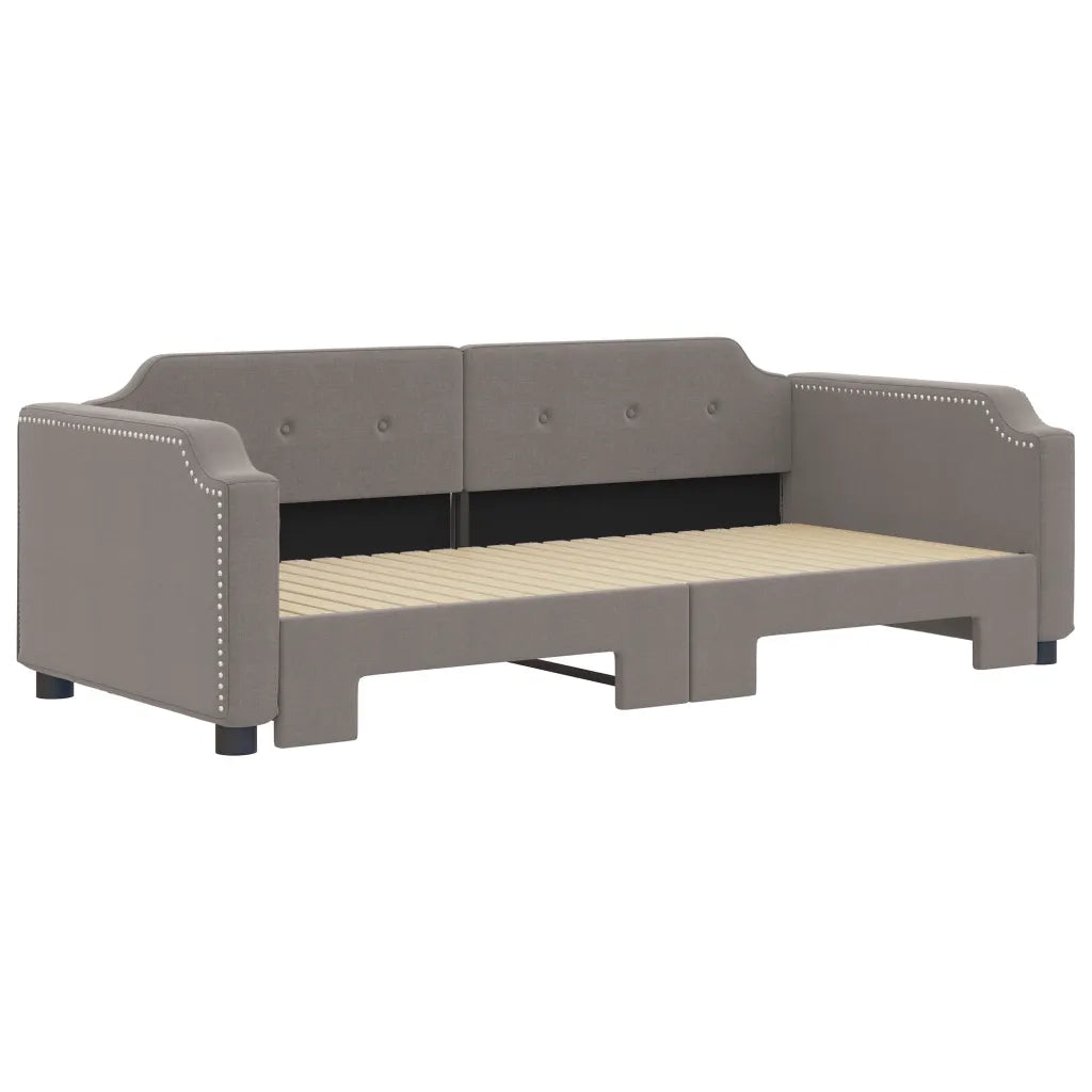 Divano letto | Sof¨¤ letto | Letto singolo Estraibile Tortora 80x200 cm Tessuto