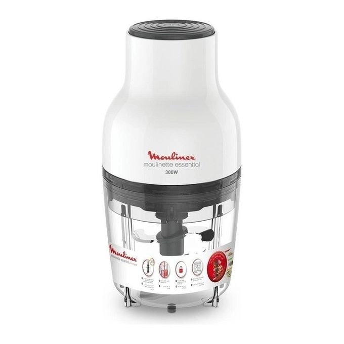 Moulinex DJ520110 Moulinette Essential Mini Tritatutto 3 in 1 300W 0,4 L 4 lame colore Bianco
