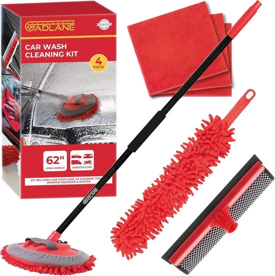 Set di pulizia auto 4 in 1 - versatile e efficiente - 4 pezzi