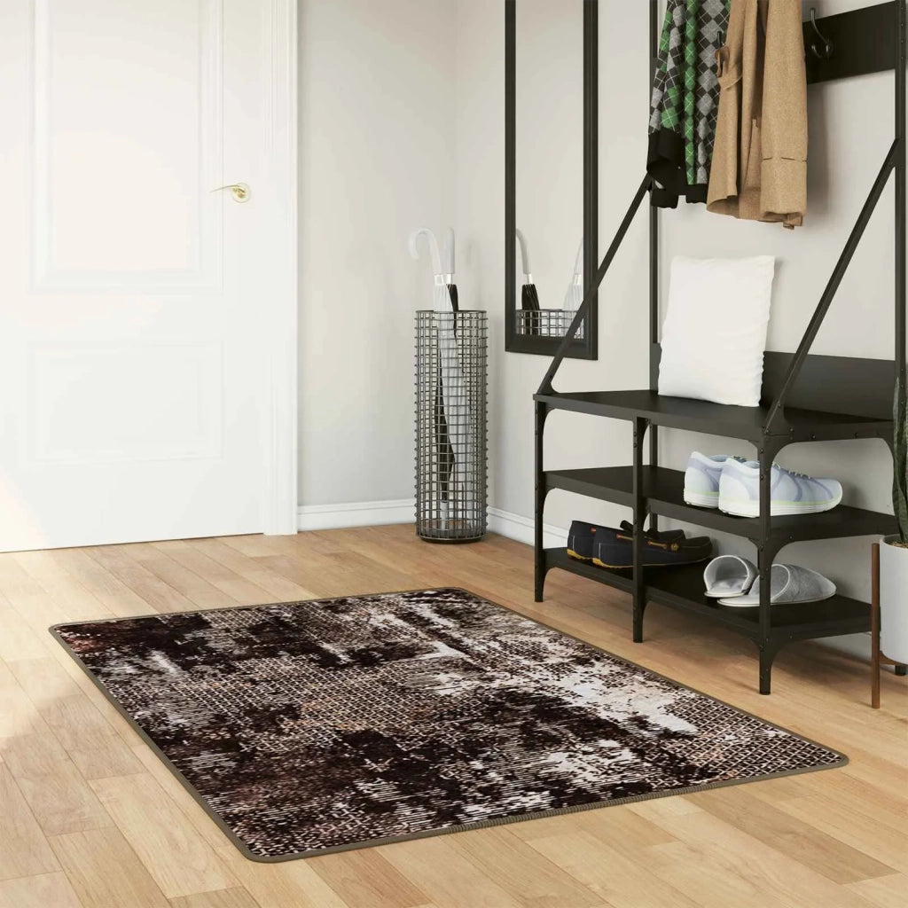 Runner in Moquette | Runner Tappeto MARSA Nero 100 x 200 cm Poliestere e PVC