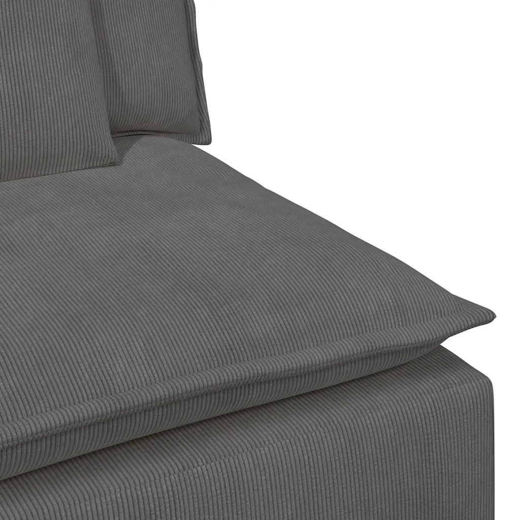 Divano Modulare con Cuscini Grigio Scuro 3321108