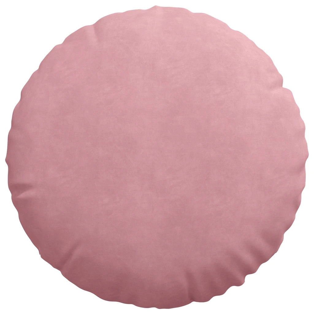 Cuscini per Seduta 2 pcs Rosa Ø50 x 19 cm Velluto 42014178