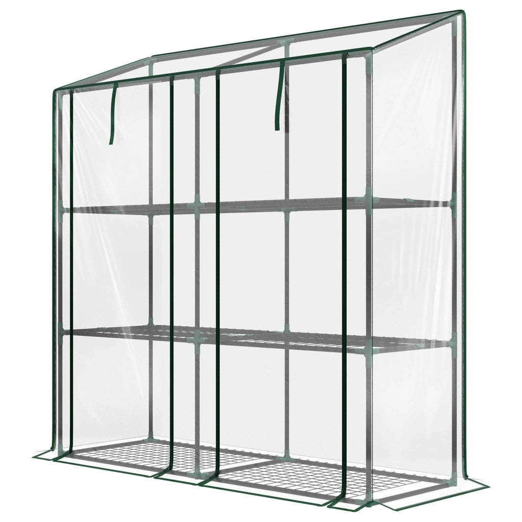 Serra da giardino 3 livelli ¨C zephmum ¨C 143x46x151 cm trasparente
