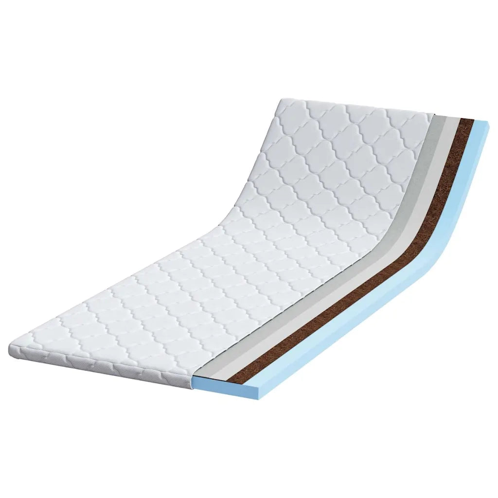 Topper al cocco Bianco 70 x 200 cm Tessuto Jacquard 4106390
