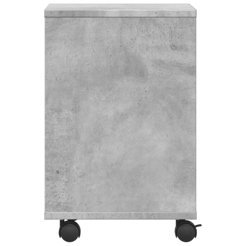 Supporto per Stampante con Ruote Grigio Cemento 41x32x48 cm CFW3290848