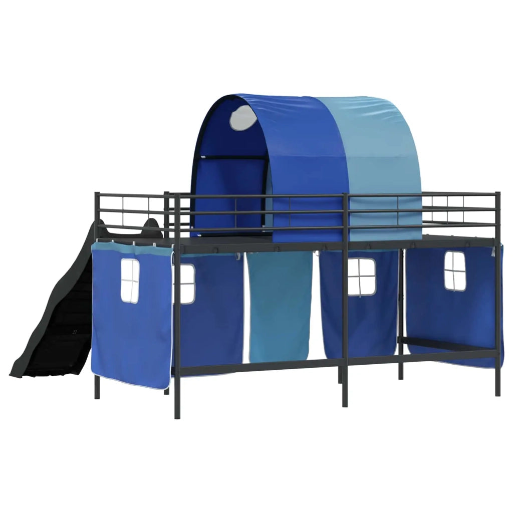 Struttura del letto loft per bambini Nero e Blu 107 x 200 cm 42020842