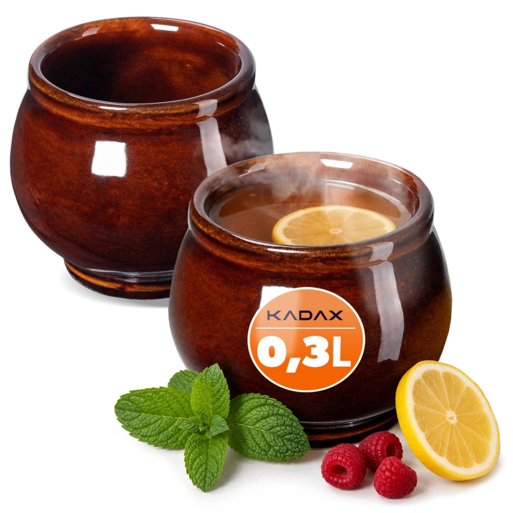 Set di 2 tazze da vin brulé KADAX da 300 ml in gres.