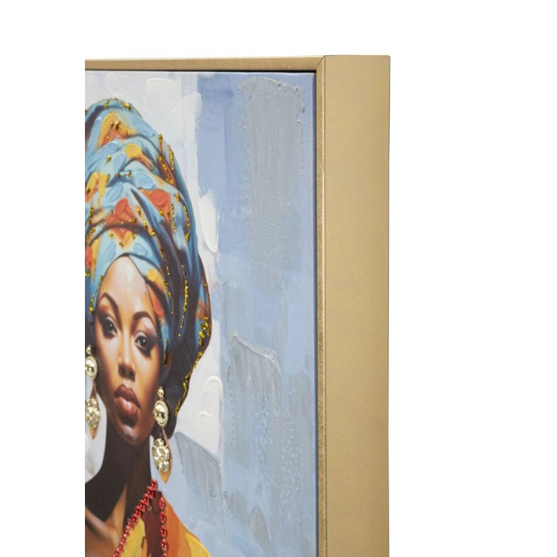 Dipinto Su Tela Con Cornice Daphne -b- cm 52x4,5x152