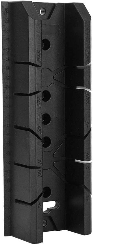 Cassa per seghe leggera - Angolo di taglio 0/22,5/45/90 - Materiale ABS di alta qualità - Resistente alle corrosioni - Facile da montare - Resistente agli abrasivi - Cassa per seghe