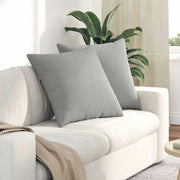 Cuscini da Divano 2 pcs Grigio chiaro 60 x 60 cm Tessuto 42014027