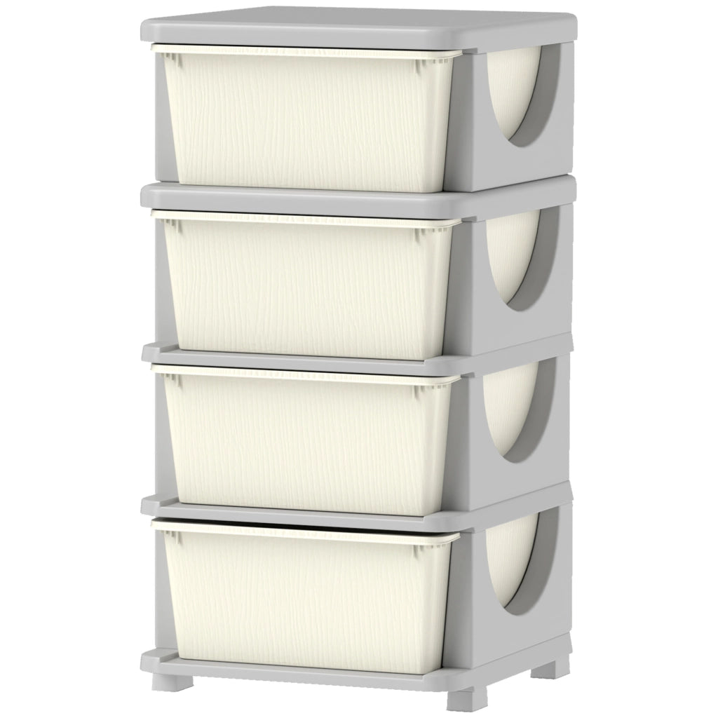Mobile Bambini 4 Cassetti ¨C Xylo ¨C Crema 37x37x76 cm