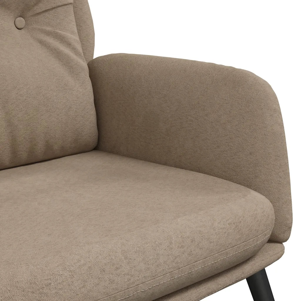 Poltrona Rilassante Tortora in Similpelle Scamosciata 341280