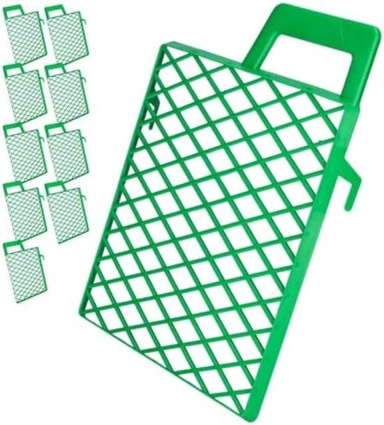 Kit di Pulizia per Roller - 10 pezzi di Supporti di Pulizia in Plastica Verde