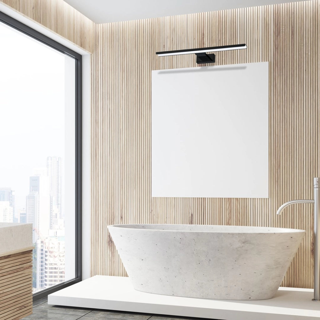 Applique LED Milagro Shine ML4382 13,8W IP44 nera 60cm