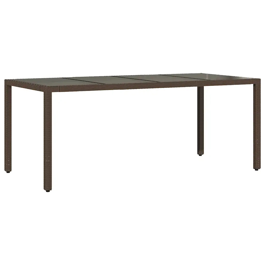 Set Bistrò da Giardino 7 pz con Cuscini in Polyrattan Marrone 3277069