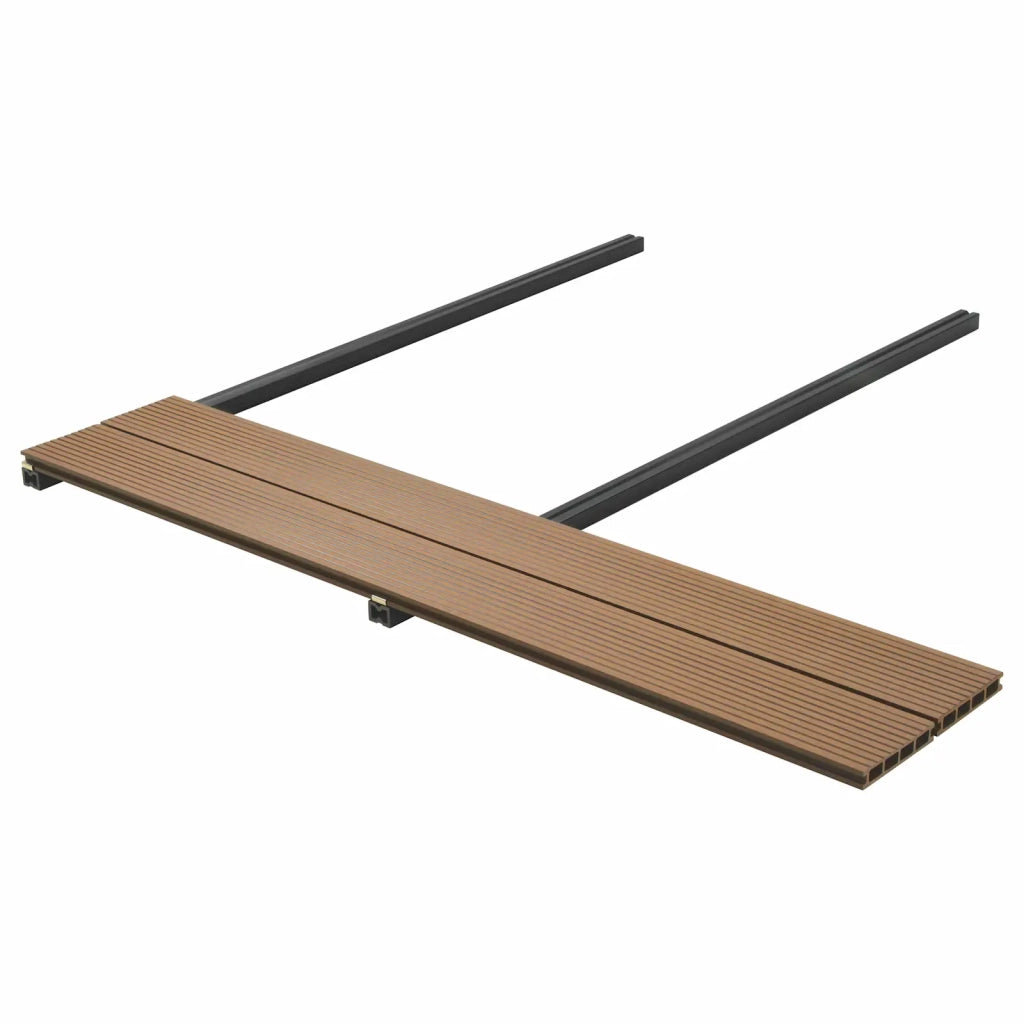 Pavimento da Deck 6 pcs Teak riciclato WPC 42046667