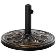 Base per Ombrellone Rotonda in Plastica ¨C Minimal ¨C Bronzo ?48x34 cm
