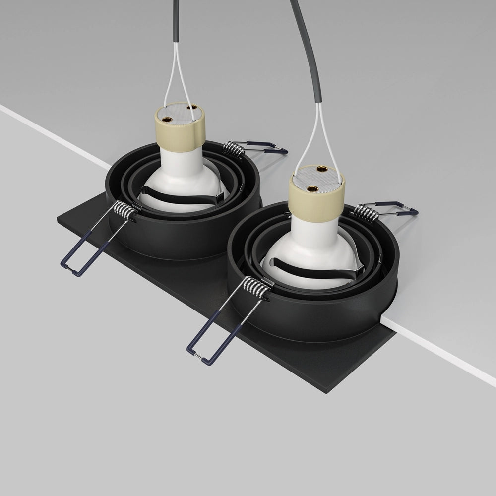 Faretto incasso soffitto Maytoni Atom DL024 2xGU10 nero