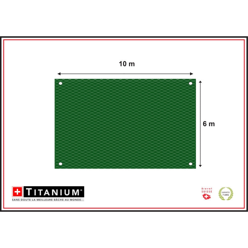 Telo TITANIUMÂ® verde 6x10m