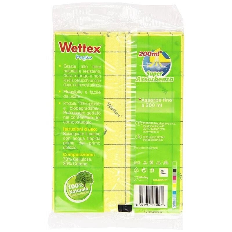 WETTEX PANNO MAGICO MULTIUSO SUPER ASSORBENTE DA 3 PZ