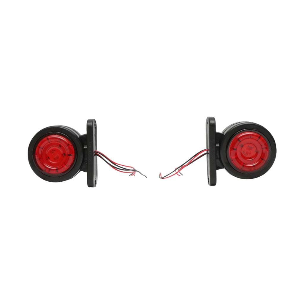 Lampada di posizione con LED, 12-24V, rosso-bianco, Breckner Germany