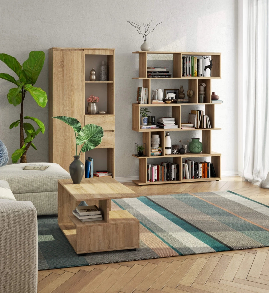 Scaffale FIX Quercia Sonoma 120 cm 120x28,4x177 cm