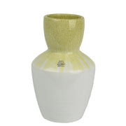 VASO WHITE D.19XH30CM COLLO VERDE IN TERRACOTTA
