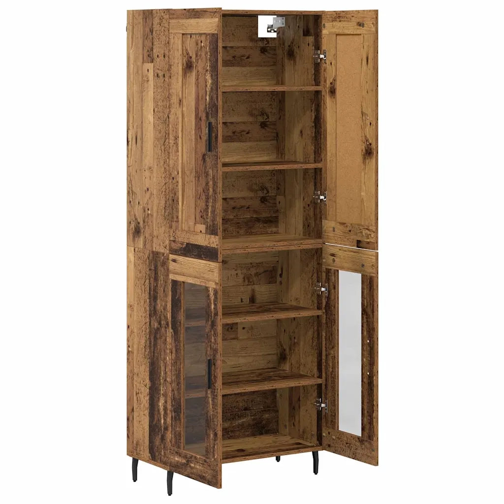 Credenza 2 pcs Legno vecchio Legno multistrato 3403186