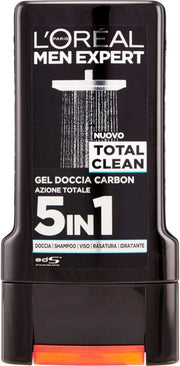 L'OREAL PARIS MEN EXPERT GEL PER DOCCIA DA 300ML TOTAL CLEAN AL CARBONE